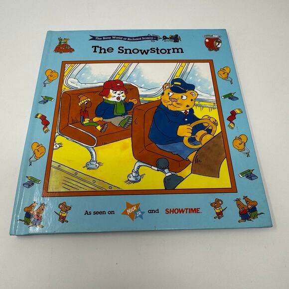 The Snowstorm The Busy World of Richard Scarry Vintage Hardback Children's Book - Picture 1 of 4